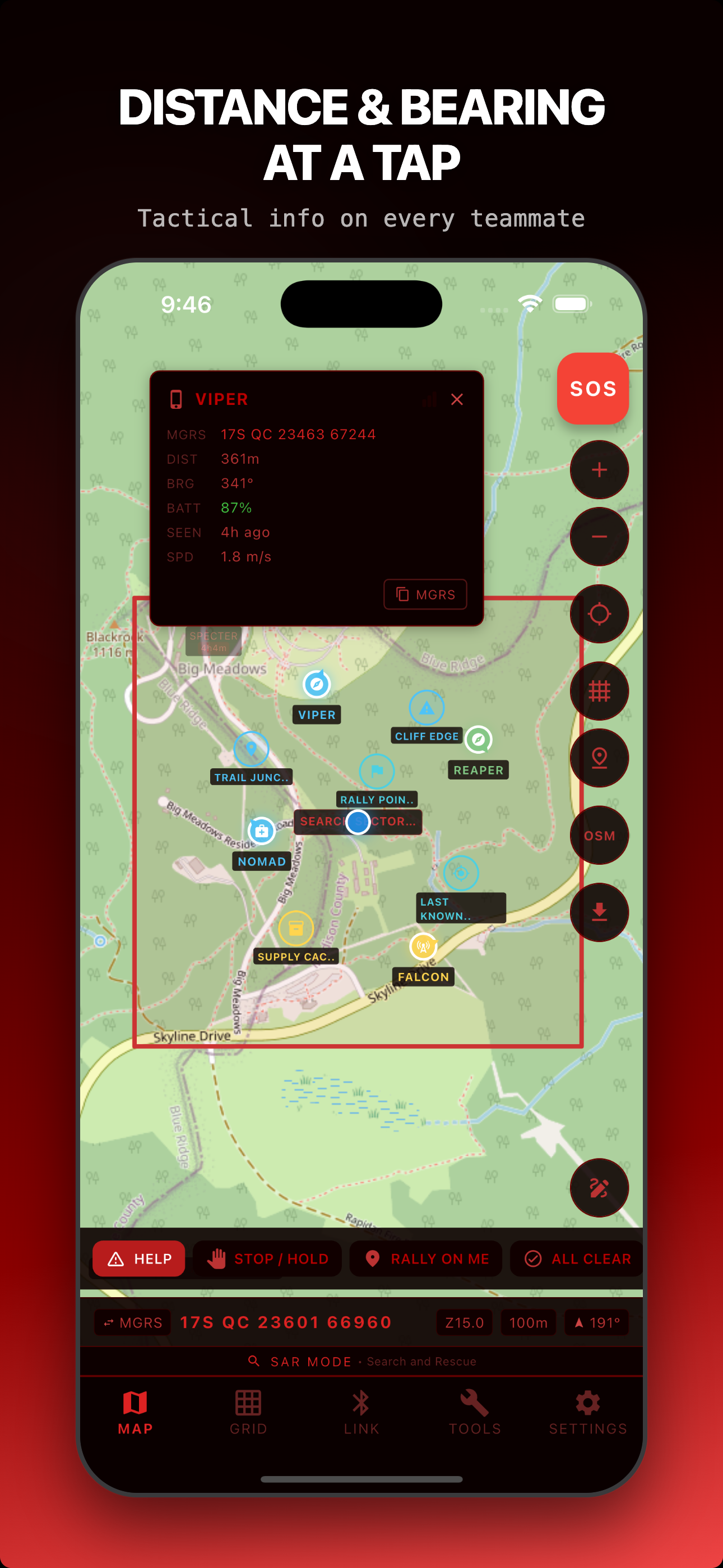 Distanza e rilevamento del peer