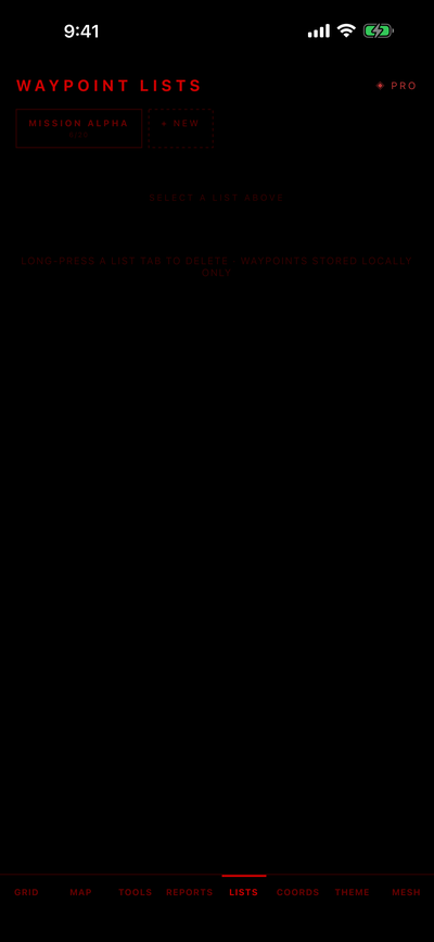 Mgrs Example Red Grid MGRS — DAGR 등급 군용 GPS 내비게이터
